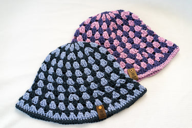 Crochet Bucket Hat - Purple